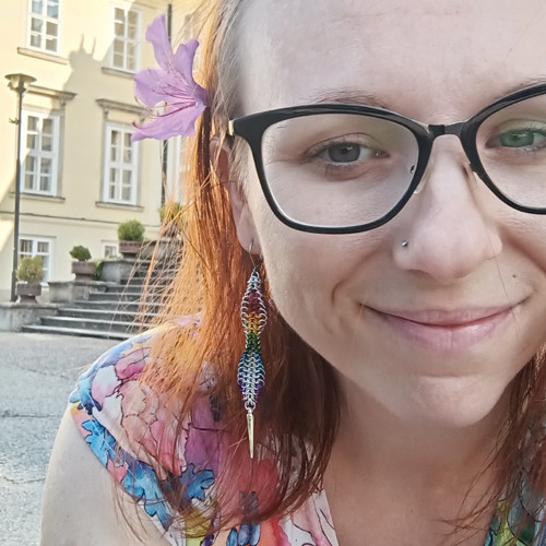 Feyre - teal náušnice — foto 4