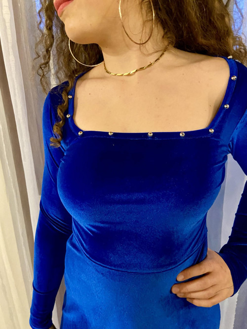 Sametové šaty Samantha- velikost 36 — foto 3