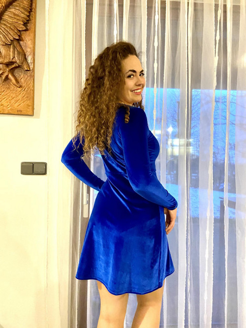 Sametové šaty Samantha- velikost 36 — foto 4