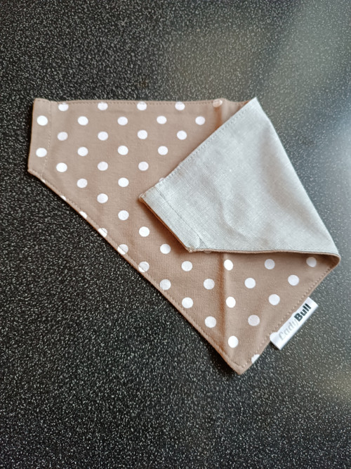Šátek pro psa brown dots — foto 3