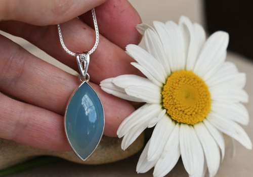 Přívěsek aqua chalcedon — foto 4