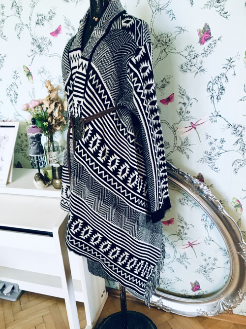 Boho Kardigan svetr vzory aztécké — foto 3