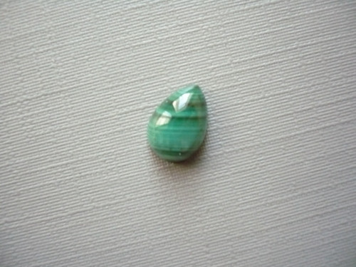 Kabošon - malachit 10 mm, č.39Ef — foto 2
