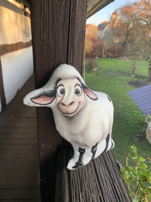 Ovečka - 3D polštář — foto 2