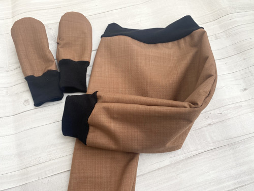 Softshell baggy zimní S BERÁNKEM hnědé — foto 3