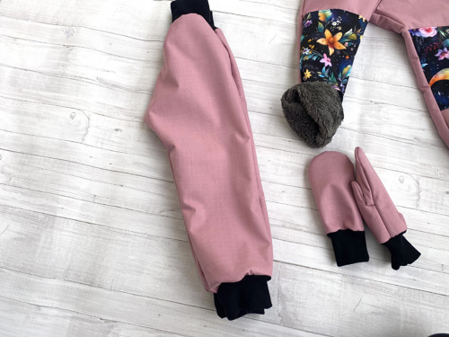 Softshell kalhoty starorůžové Basic s beránkem Zi — foto 3