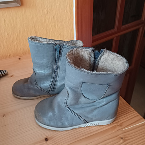 Šedé retro dětské kozačky vel. 27 — foto 2