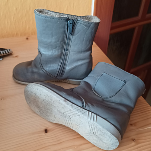 Šedé retro dětské kozačky vel. 27 — foto 3