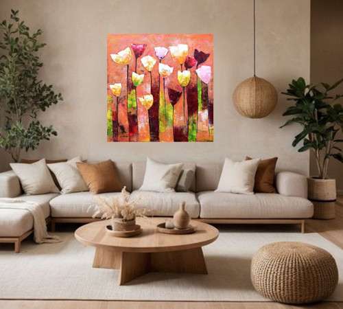 Tulipány.......90x90cm — foto 4