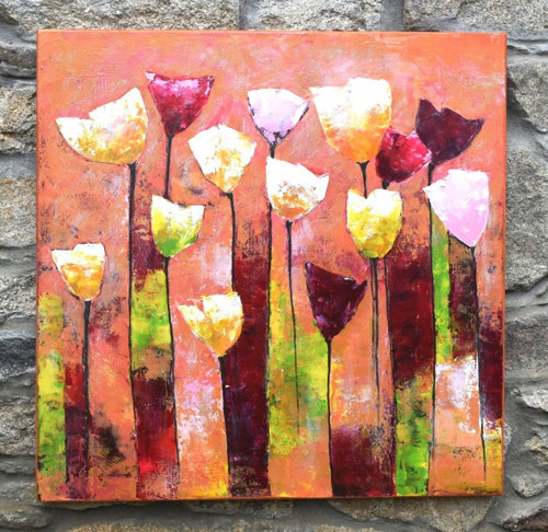 Tulipány.......90x90cm — foto 2