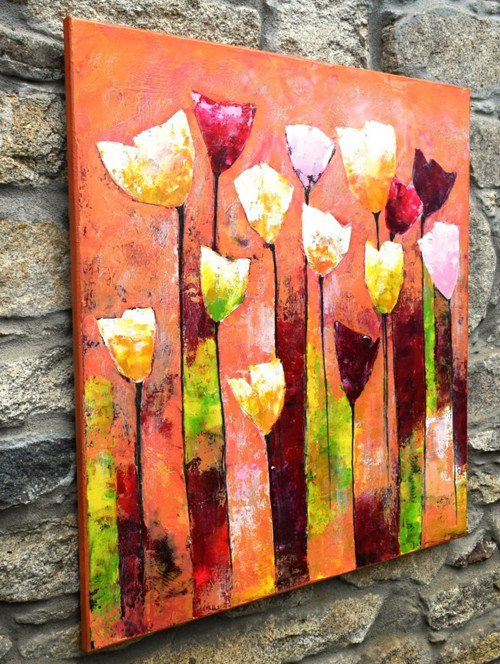 Tulipány.......90x90cm — foto 3