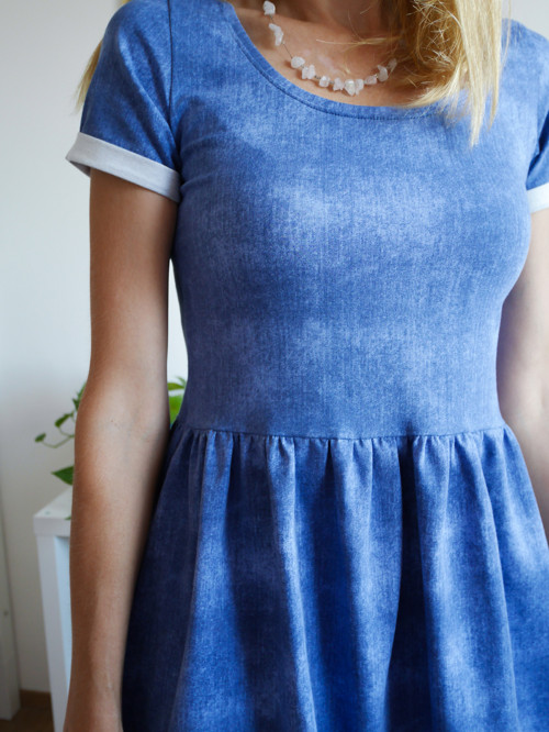 Dámské šaty Jeans - vel. 36 — foto 6