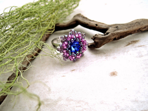 Swarovski prstýnek "Royal blue"- dětský! — foto 2