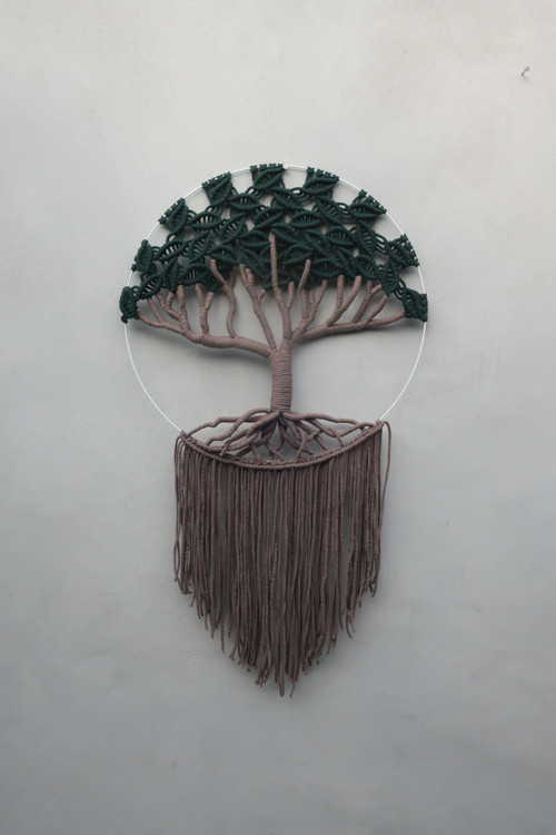 Strom života macramé průměr kruhu 50cm — foto 3