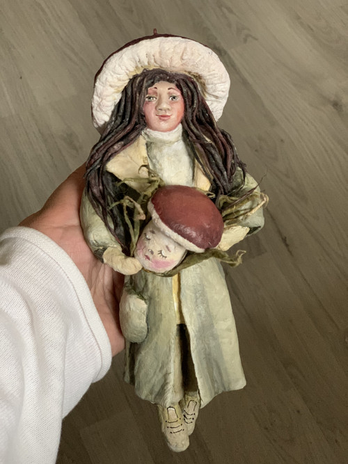 Bavlněná hračka "Houba s dítětem". — foto 2
