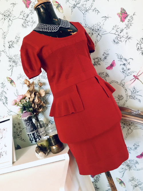 Šaty vintage chic úpletové — foto 2