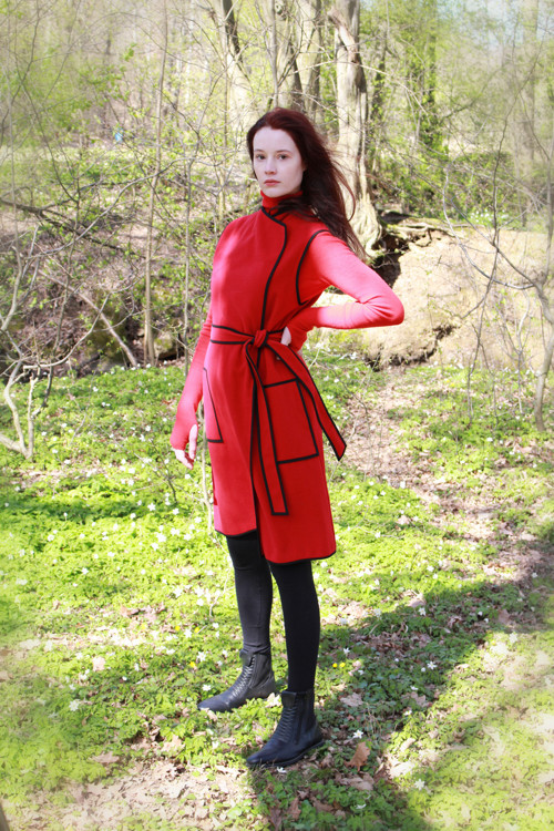 Vesta kašmírová červená — foto 5
