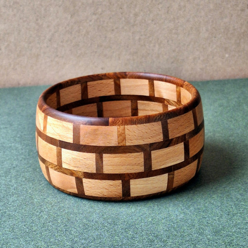 CIHLA dřevěný náramek segmentový 6,5 cm — foto 2