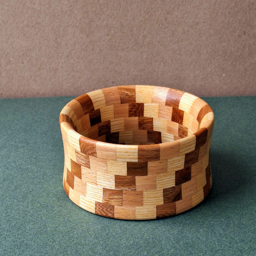TORNÁDO iii dřevěný náramek segmentový 6,7 cm — foto 2