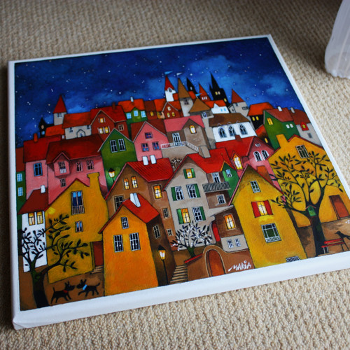 Noc plná příběhů ... 40x40cm — foto 2