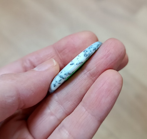 Dendritický opál, ID 4436, 36x21 mm - výprodej — foto 3
