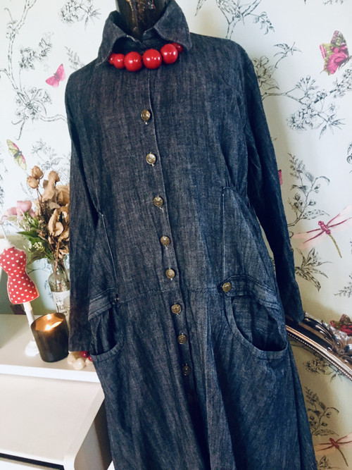 Šaty retro jeans originál — foto 2