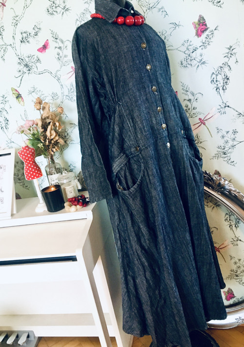 Šaty retro jeans originál — foto 4