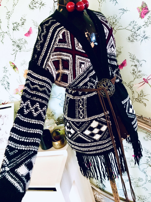 Kardigan boho vzory indiánské — foto 2