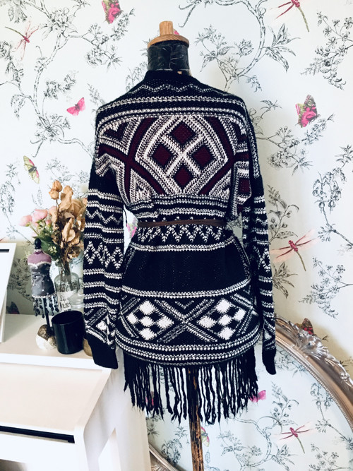 Kardigan boho vzory indiánské — foto 5