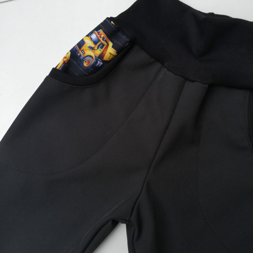 Softshellové kalhoty- STAVEBNÍ STROJE - kapsy — foto 2