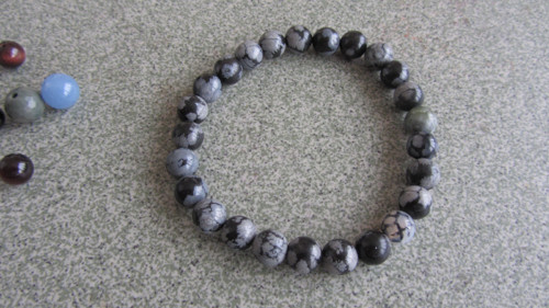 Náramek - minerál Obsidián — foto 2