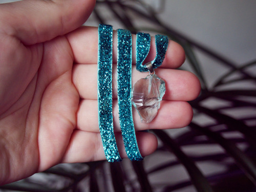 Střípek ledu - choker s fluoritem — foto 6