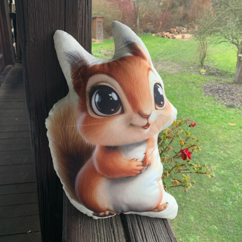 Polštář 3D - Veverka hnědá — foto 3