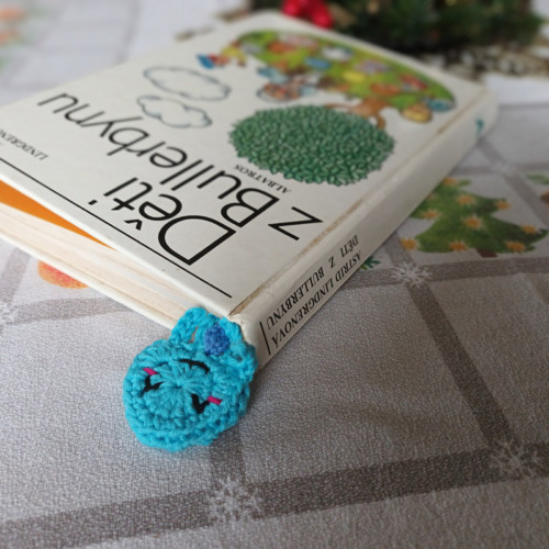 Háčkovaná záložka chobotnička — foto 2