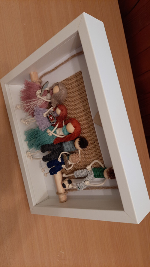 Macramé rodina v rámečku 6 — foto 2