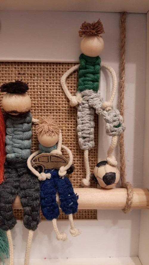 Macramé rodina v rámečku 6 — foto 3
