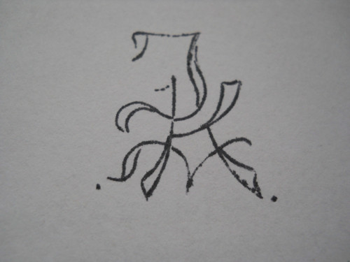 Matrice monogram k tisku na látku — foto 2