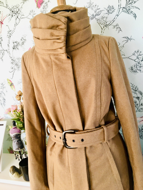 Kabát camel, velbloudí, s vlnou — foto 2