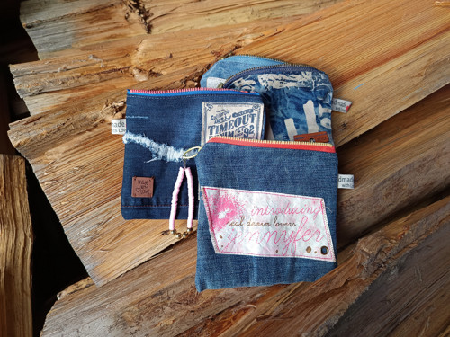 Denim taštičky — foto 3