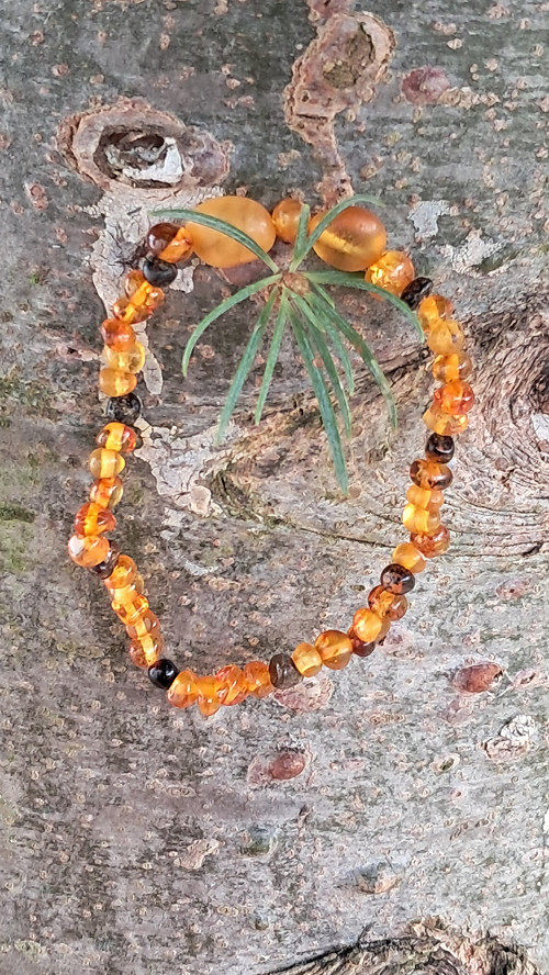 Baltský jantar koňak, med 17,2 cm — foto 6