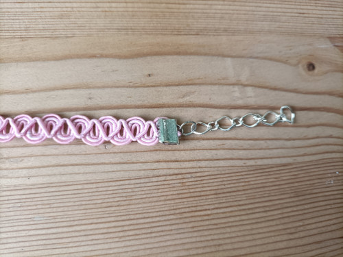 Růžový choker — foto 3