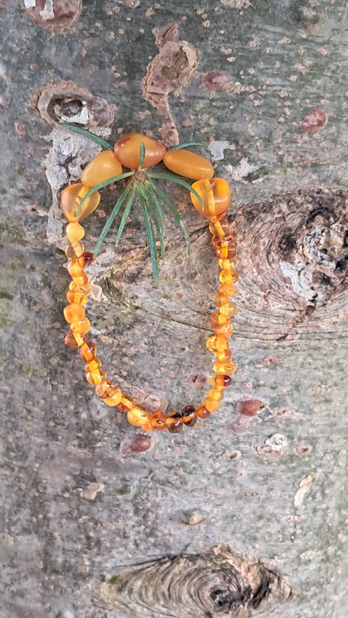 Baltský jantar koňak, med 17,2 cm — foto 4