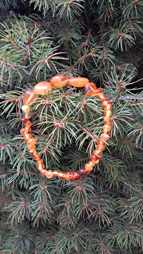 Baltský jantar koňak, med 17,2 cm — foto 6