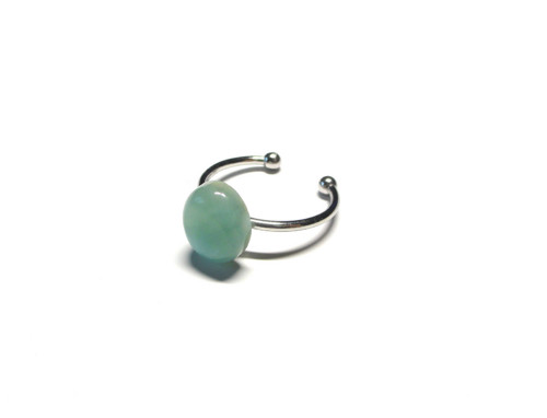 Larimar, prsten chirurgická ocel — foto 3