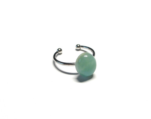 Larimar, prsten chirurgická ocel — foto 2