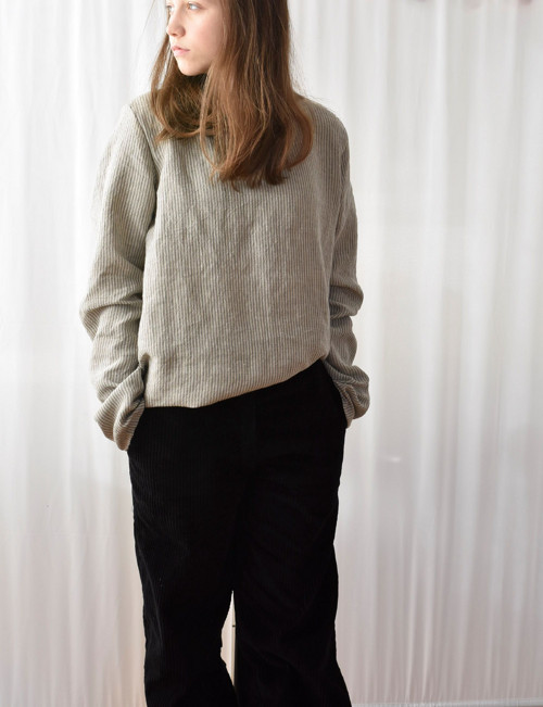 Lněná halenka - proužek — foto 5