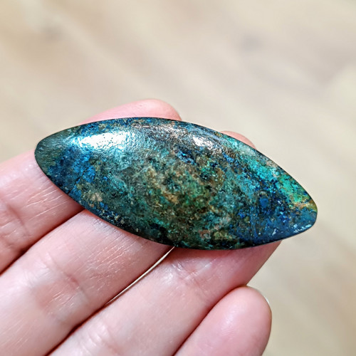 Azurmalachit, ID 4466, 54x23 mm — foto 2