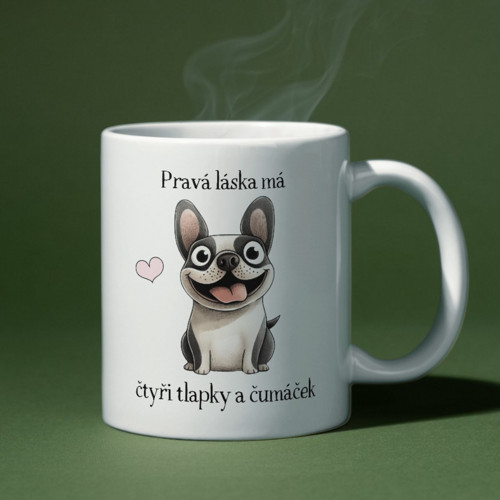 Pravá láska - buldoček - Hrníček — foto 3
