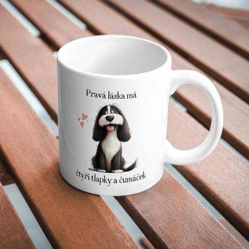 Pravá láska - bearded kolie - Hrníček — foto 2