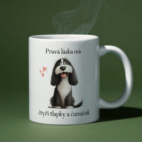 Pravá láska - bearded kolie - Hrníček — foto 4